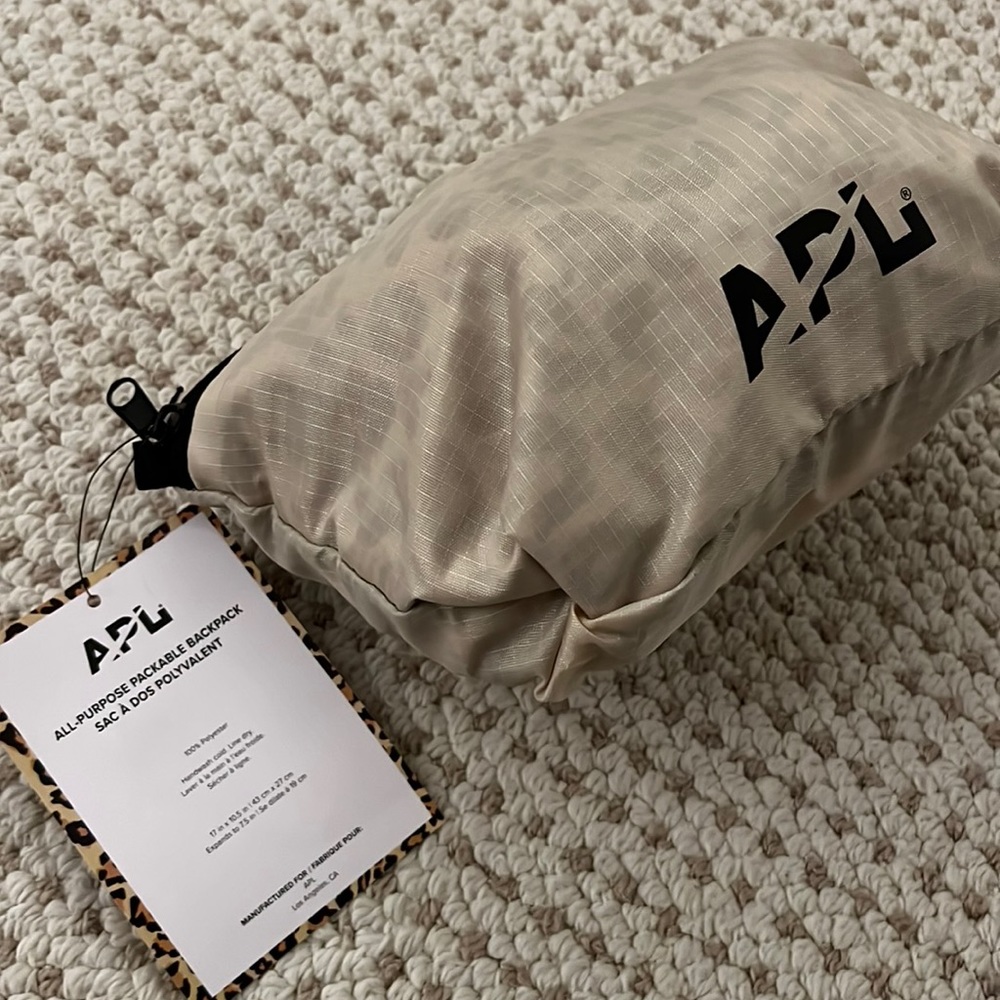 New W/ Tags APL Packable Cheetah Backpack